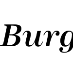 Burgundian Medium Italic