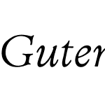Gutenburg Thin Italic