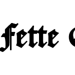 Fette Caslon Gotisch