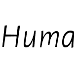 Humana Sans ITC Light