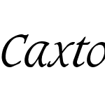 Caxton Light Italic