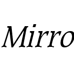 Mirror Condensed