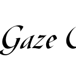 Gaze Condensed