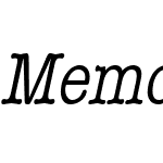 Memo Condensed