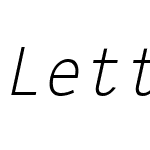 LetterGothic LT