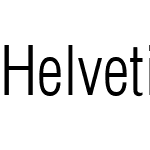 Helvetica LT CondensedLight