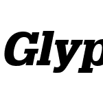 Glypha LT BlackOblique