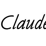 Claude Sans Italic LET