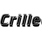 Crillee Italic Inline Shad LET