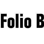 Folio BoldCondensed