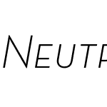 Neutra Text Light SC Alt