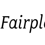 FairplexNarrowBookItalic