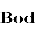 Bodoni Wide