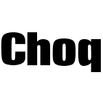 Choque Display Condensed SSi Bold Condensed