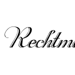 Rechtman plain italic