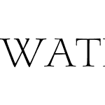 Waters Titling Pro Light