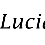 Lucida Std Math Italic