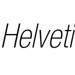HelveticaNeueLT Std Thin Cn