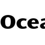 Ocean Sans Std XBold Ext