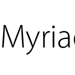 Myriad Pro Light