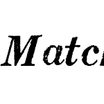 Matchwood Bold Italic WF