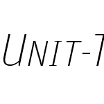 Unit-ThinSCItalic