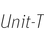 Unit-ThinItalicTF