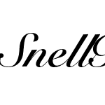 SnellRoundhand BoldScript