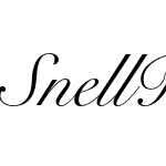 SnellRoundhand Script