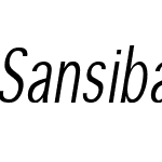 SansibarCX-Condensed