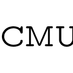 CMU Typewriter Text Variable Width