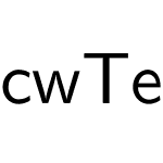 cwTeX 粗黑體