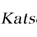 KatsoulidisW05-Italic