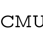 CMU Typewriter Text Variable Width