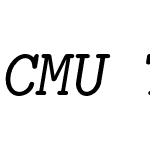 CMU Typewriter Text Oblique