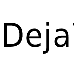 DejaVu Sans Condensed