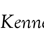 KennerlyH-Italic