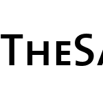 The Sans Semi Bold-