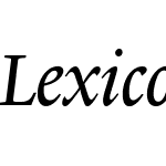 LexiconNo2ItalicA