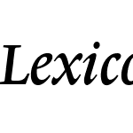 LexiconNo1ItalicB