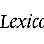 LexiconNo1ItalicA