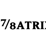 MatrixBoldFractions