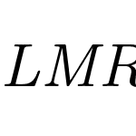 LMRoman8 Italic