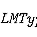 LMTypewriter10 Italic