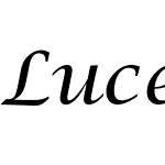 Lucerne Italic