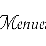 Menuet script