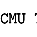 CMU Typewriter Text