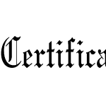 CertificateCondensed