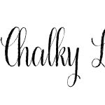 Chalky Letters