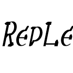 RedLetter Cn bold italic